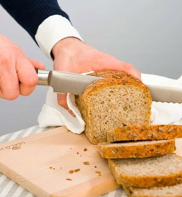 Набір ножів Gerlach Deco Black (5 предметів) у дерев'яному блоці з дощекою та точилом