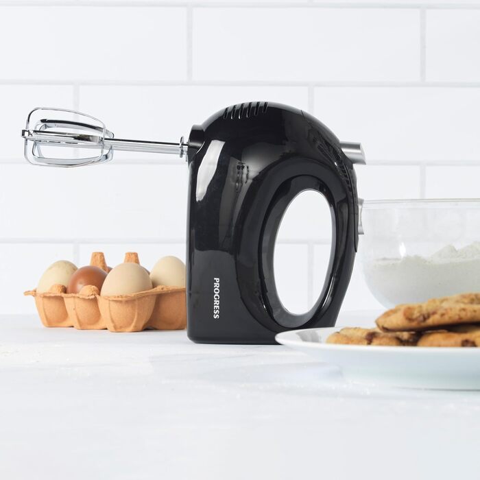 Електричний ручний міксер Progress EK5901PVDE – 250W, 5 швидкостей, чорний, з функцією викидання для легкого очищення