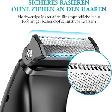 Триммер для тіла чоловічий 2-в-1 Intimrsierer Mnn, водонепроникний, з насадкою, для тіла, обличчя, ніг, грудей, пах, Intimrsierer Mnn (A-1)