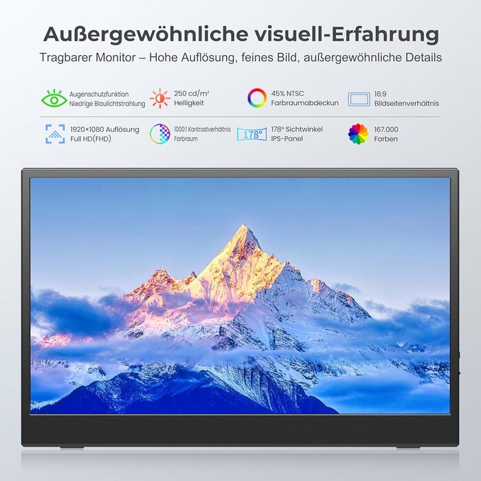 Портативний монітор 15.6