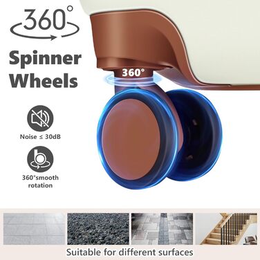 Набір валіз HOTEEL Beige 3 шт. (20/24/28) ABS+PC: міцний, з TSA-замком та 4 роками гарантії