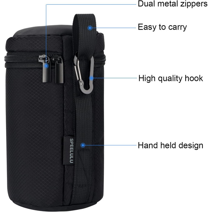 Водонепроникний захисний чохол для об'єктивів камери (набір 4 розмірів) - захист для DSLR об'єктивів