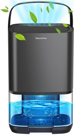 Electric Humidifier, 1000ml Small Humidifier for Home, Automatic Shut-Off, 7 Color Night Light, Mini Humidifier for Small Rooms like Bedrooms, Bathrooms, and Offices