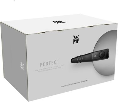 Швидковарка WMF Perfect One 8,5л з індукційним дном, для приготування на пару, з великим звуковим сигналом, 2 режими, знімний ручка кришки, Cromargan нержавіюча сталь