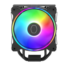 Cooler Master Hyper 212 Halo: Кулер для CPU з RGB підсвічуванням, чорний, LGA1700 & AM5, 4 теплові трубки
