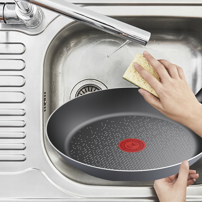 Набір сковорідок Tefal з антипригарним покриттям, сірі, 3 предмети (20/24/28 см)