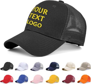 Персоналізована бейсболка з вишивкою, логотипом та друком фото, зображення. Регульована кепка в подарунок на Різдво для мами, тата, чоловіка, жінки, друга (бейсболка з сіткою)