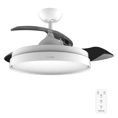 Вентилятор стельовий Cecotec EnergySilence Aero 470, 55 Вт, з пультом, діаметр 106 см, 3 лопаті, 3 швидкості, функція обігріву (діаметр 132 см), сірий/білий