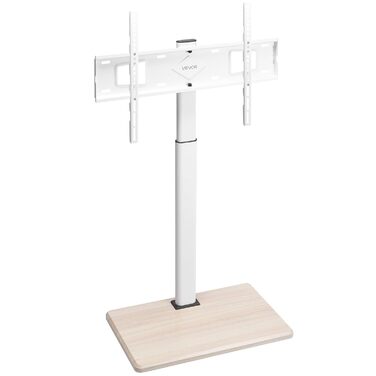 Підставка для телевізора VEVOR на колесах, телевізійна візок для телевізорів 81-178 см (812,8-1778 мм), до 45 кг, поворот 25° вліво/вправо, регульована по висоті, з полицею для кута спальні/вітальні (макс. 600 x 400 мм)