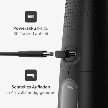 Електрична зубна щітка Wondersmile PRO - переможець тесту 2025 - 100 днів без ризику - сертифікована TÜV - 4 режими, акумулятор 60 днів, розумна насадка, 1 шт.