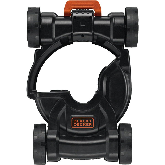 Black+Decker 3-in-1 City Mower Attachment (40-60 mm cutting height for trimmer) + Black+Decker Li-Ion Slidepack Battery (18V 2.0Ah, compatible with all Black+Decker 18V garden tools)