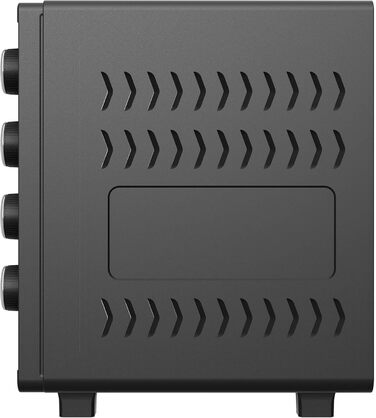 Міні-піч TurboTronic 35л з конвекцією, чорна, 1600W, з 2 дека, таймером, функцією грилю та піци