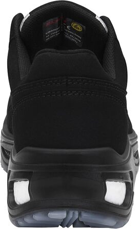 Робочі черевики ELTEN Milow Low ESD S2: текстиль, пластикова капа (легша за сталеву), чорний, 48 EU (для жінок та чоловіків)