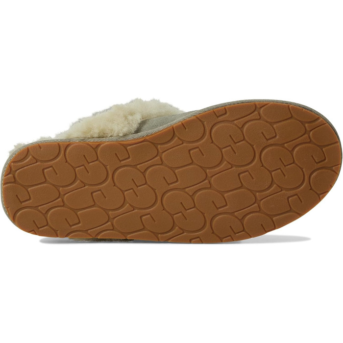 Жіночі домашні капці UGG Scuffette II Metallic Spots, мохово-зелений/латунь, розмір 42 EU