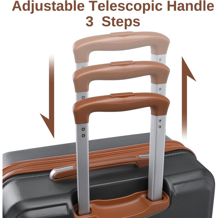 Набір валіз KONO 4 в 1: ручна валіза 55 см, косметичка, сумка для ручної поклажі, кульшова сумка (кремовий білий)