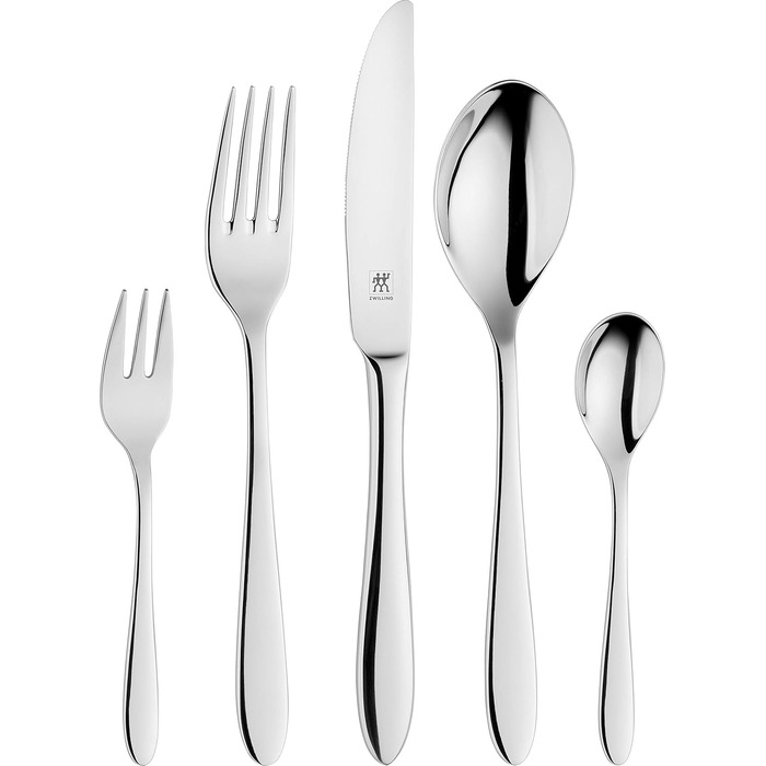 ZWILLING Style Cutlery Set, 60-Piece, for 12 People, 18/10 Stainless Steel/High-Quality Blade Steel, Polished Standard 60 pc.