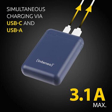 Powerbank Intenso Powerbank XS 5000, 10000mAh, блакитний: зарядний пристрій для смартфонів, планшетів та інших пристроїв