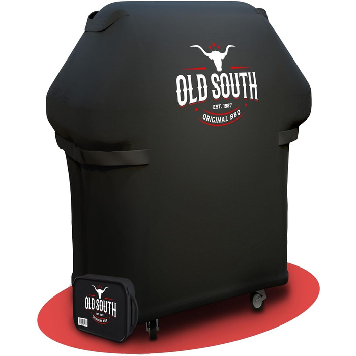 Універсальний водонепроникний чохол для гриля Old South, для Weber, Napoleon, Brinkmann, Char Broil, газовий барбекю, чорний, 80x70x115 см