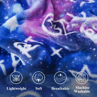 Плед-іграшка з принтом геймпада, що світиться в темряві, 127x150 см, сірий (з блакитними елементами)