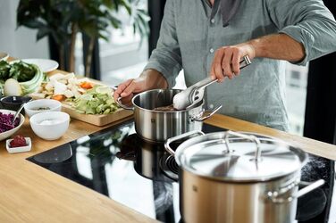 Набір каструль Zwilling Twin Classic з нержавіючої сталі, 5 предметів, індукційні, з 4 кришками