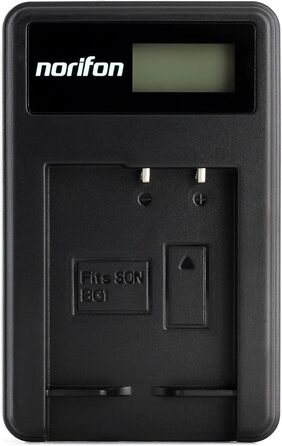 Зарядний пристрій USB Norifon NP-BG1 для камер Sony Cyber-Shot DSC-H50, H55, H70, H90, HX30V, HX5V, HX7V, HX9V, W150, W290, W230, W220, W200, W300, W50 (LCD)