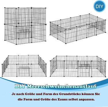 Клітка-вольєр для кроликів та інших дрібних тварин Froadp 142x72x36cm (12 частин)