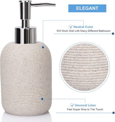 Набір аксесуарів для ванної кімнати L'ARL GMVOI, 4 шт., бежевий: себорегулятор, тримач для зубних щіток, стакан, мильниця