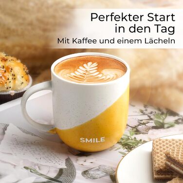 Набір кавових чашок Miamio 4 шт по 300 мл з приколами/Подарункові чашки для мами, тата, жінок, чоловіків, сім'ї, друзів/Підходить для мікрохвильової печі та миття в посудомийній машині (Дизайн B)