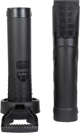 BLACK+DECKER 3-в-1 акумуляторний садовий пилосос-видувка 3000 Вт з подрібнювачем, рюкзаком-мішком 72 л, регульованою потужністю, для терас і доріжок (BEBLV300)