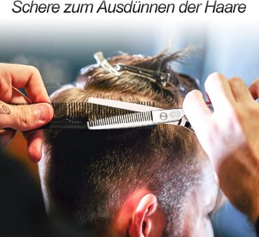 Професійний набір фенів CIICII: фен для волосся та фен для бороди (6,7 дюйми) для чоловіків, жінок та домашнього використання. Чорний та срібний