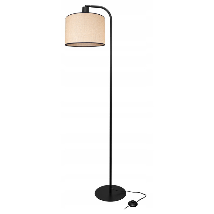 Підлогова лампа Glimex Modern E27 60 Вт, бежевий, коричневий, чорний
