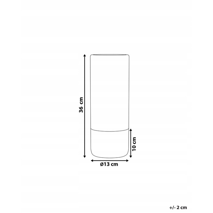 Керамічна ваза Beliani, 13 x 36 см