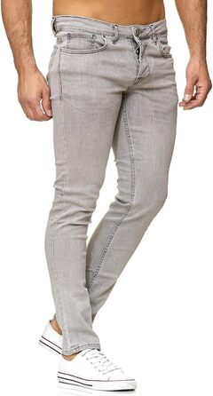 Чоловічі джинси Tazzio Slim Fit сірі, еластичні, модель 16533, 32W/34L