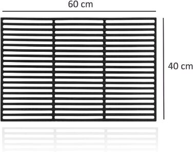 Чугунний Grillrost BBQ-Toro 60x40 см: емальований, для гриля, аксесуар для BBQ, газового та вугільного гриля
