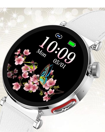 Жіночий смарт-годинник Sayberg AT490 (Золотий) з функціями ЕКГ та вимірювання рівня цукру