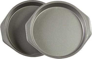 Amazon Basics - 22.8 cm Cake Pans, Non-Stick, Carbon Steel, 2-Pack & Amazon Basics - Non-Stick Baking Pan, Carbon Steel, 23.5 x 12.7 cm, 2-Pack