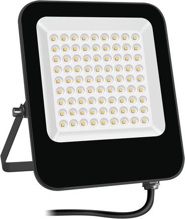 LED Floodlight Outdoor Warm White 3000K, Super Bright LED Floodlight 20000LM LED Spot Light Floodlight IP65 Waterproof Outdoor Security Light for Backyard, Driveway, Garage, Hallway, Garden (Warm White, 50W)