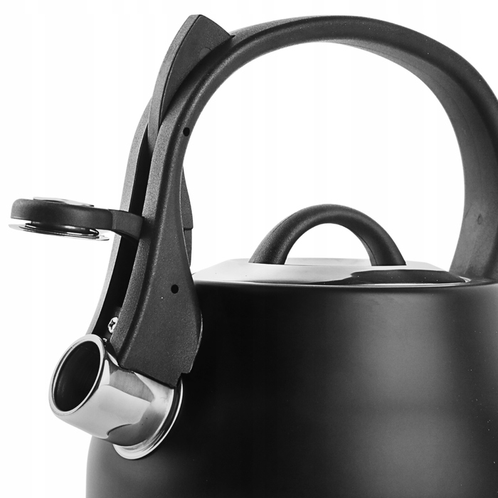 Класичний сталевий чайник Karl Hausmann, 2,3 л, чорний/сріблястий/сірий