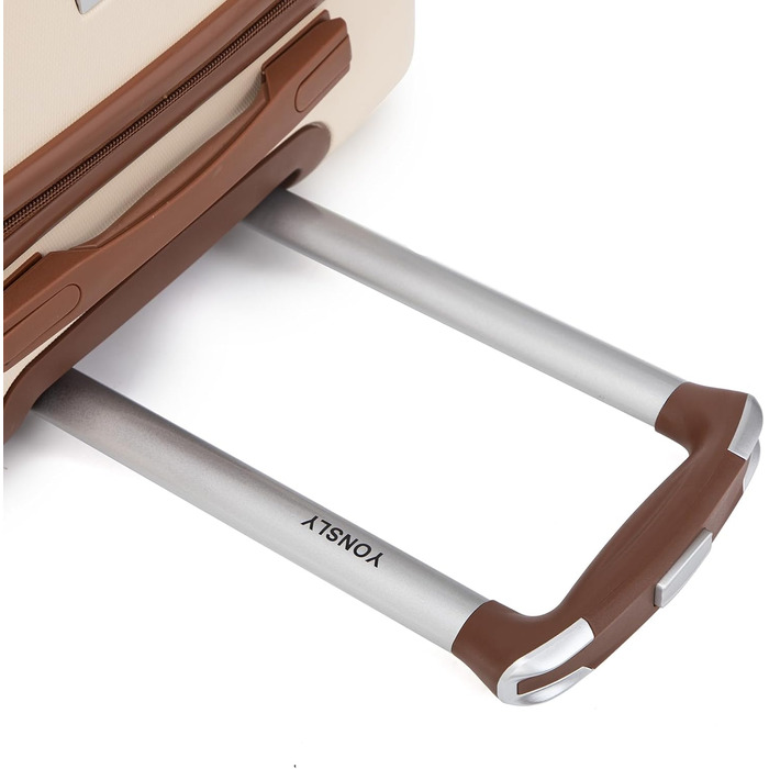 Набір валіз-ролерів (3 шт): M, L, XL, білий, з коліщатками 360°, замком, зручною ручкою. Elfenbeinweiß