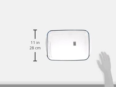 Прямокутна жароміцна форма Pyrex Essentials 4,5 л для запікання, скляна, 40,3x26,3x7,3 см