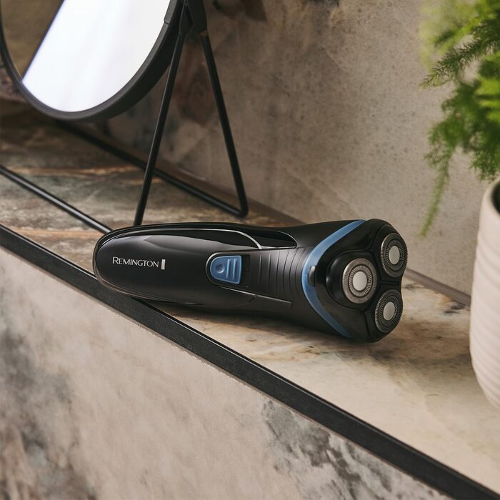 Електричний роторний стайлер Remington R1 для чоловіків (сухе гоління, тример, USB-C, гнучкі леза)