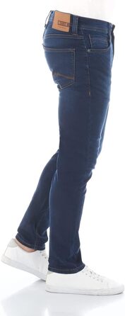 Джинси чоловічі MUSTANG Oregon Slim K - сині, Slim Fit, W28-W40, 33W/34L, середній блакитний денім