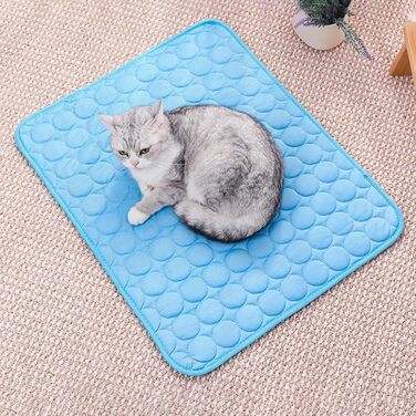 Килимок охолоджуючий для собак 150x100 см, самоохолоджуючий, для собак та котів, блакитний, літо, XXL