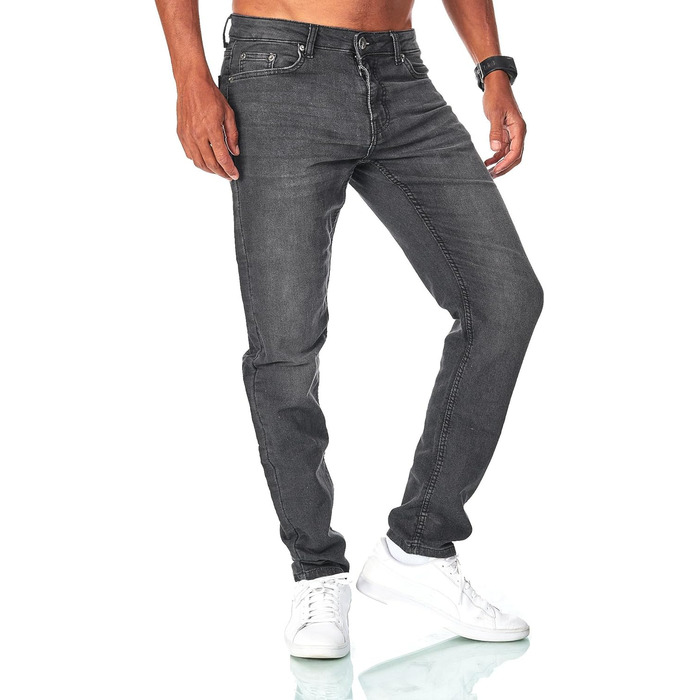 Чоловічі джинси JEEL Regular Fit, стрейч, деним, сірі (33W/30L)