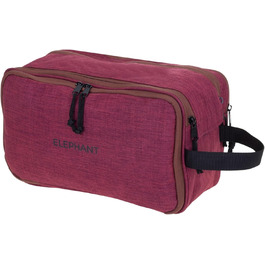 Туалетна сумка-органайзер для подорожей Elephant: велика, для жінок та чоловіків, червона, бордово-коричнева