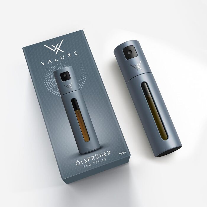 Розпилювач для олії та оцту VALUXE® з нержавіючої сталі з УФ-покриттям та фільтром - пляшка-розпилювач для олії, оцту та оливкової олії (блакитний)