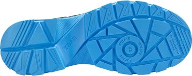 Черевики Uvex Xenova Halbschuh з системою BOA Fit, робочі черевики S1 P SRC, для жінок та чоловіків, чорно-синій, 42 EU