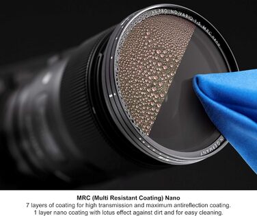 Фільтр B+W 010 UV-Haze- und Schutz-Filter T-Pro, 77 мм, MRC Nano, Titan-Finish, Ultra Slim