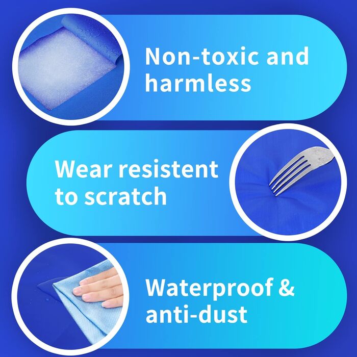 Кühlmatte Nobleza - Самостійно охолоджуючий килимок для собак, котів, цуценят. Розмір 65x50 см, блакитний.