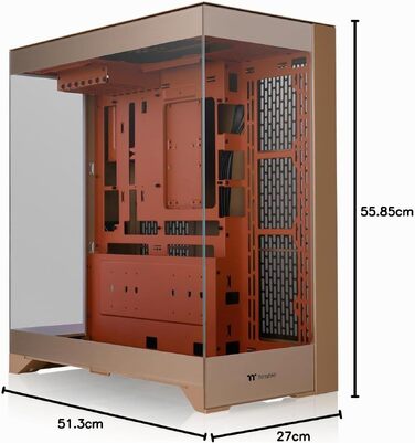 Корпус для ПК Thermaltake CTE TG E550 (Gravel Sand) ATX/E-ATX, двокамерний дизайн, загартоване скло, підтримка радіаторів до 420 мм